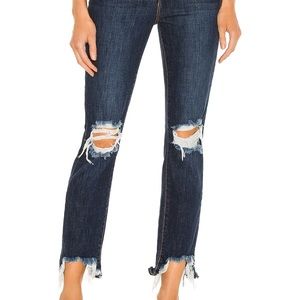 L’AGENCE ripped skinny jeans